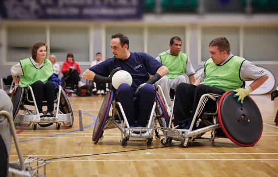 wheelchair basketball players supported by WheelPower