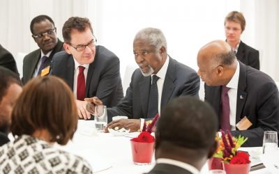 Kofi Annan promoting peace