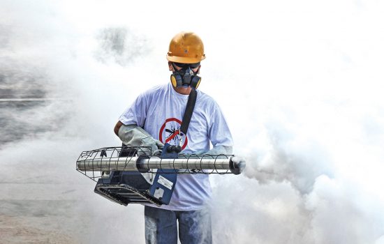 Man smokes out mosquitos to fight disease Zika virus