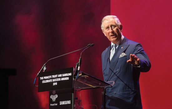 Prince Charles speaking Prince's Trust event