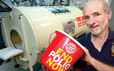 Rotary member builds iron lung to raise awareness for End Polio Now