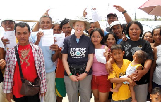 shelterbox response volunteer Lix Odell