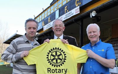 rotary members at melrose seven event