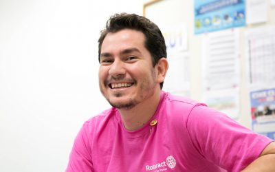 Rotaract member smiling