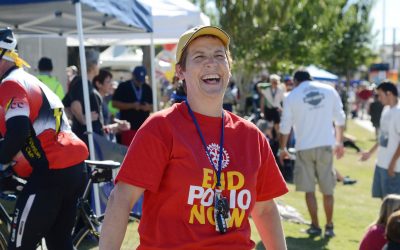 rotary member smiling end polio now event