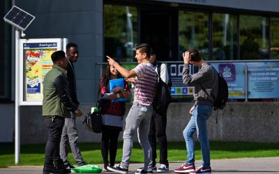 students from anglia ruskin uni partnership with rotary club