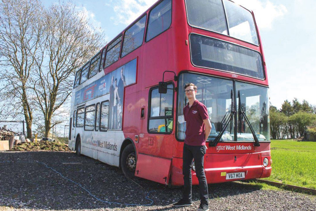 luca buratti rotary shelter bus homeless project