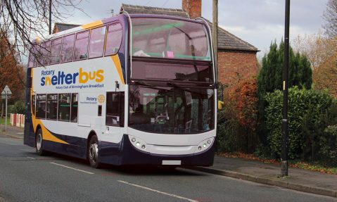 artist impression rotary shelter bus homeless project birmingham