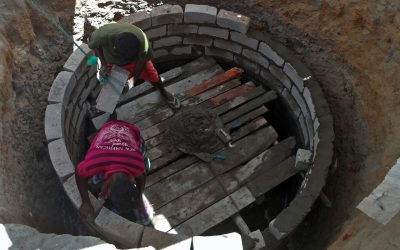 fresh water well being build in sri lanka supported by rotary foundation