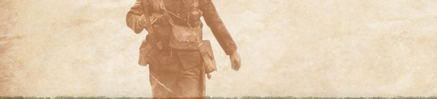 poppy field wwi soldier