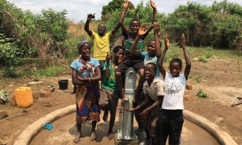 village water providing clean water for community rotary project