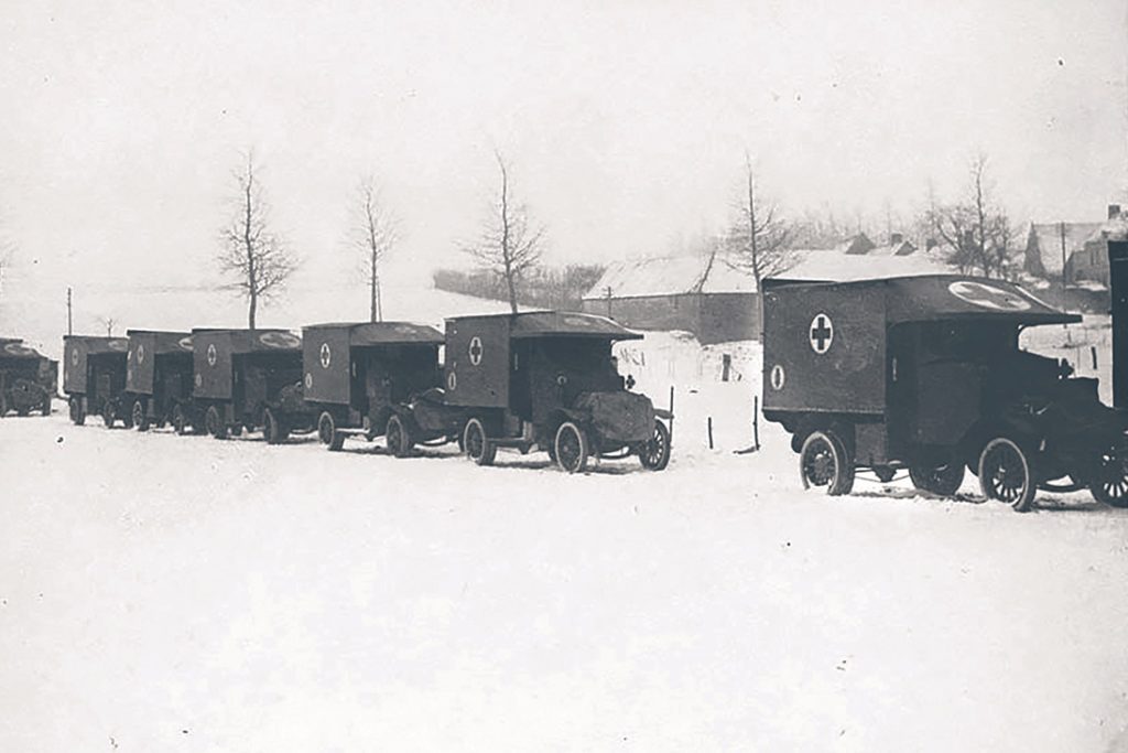 rotary funded red cross ambulances snow day