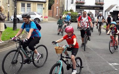 community rotary bike ride family