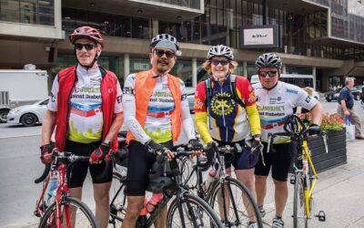Members of the Rotary cycling fellowship