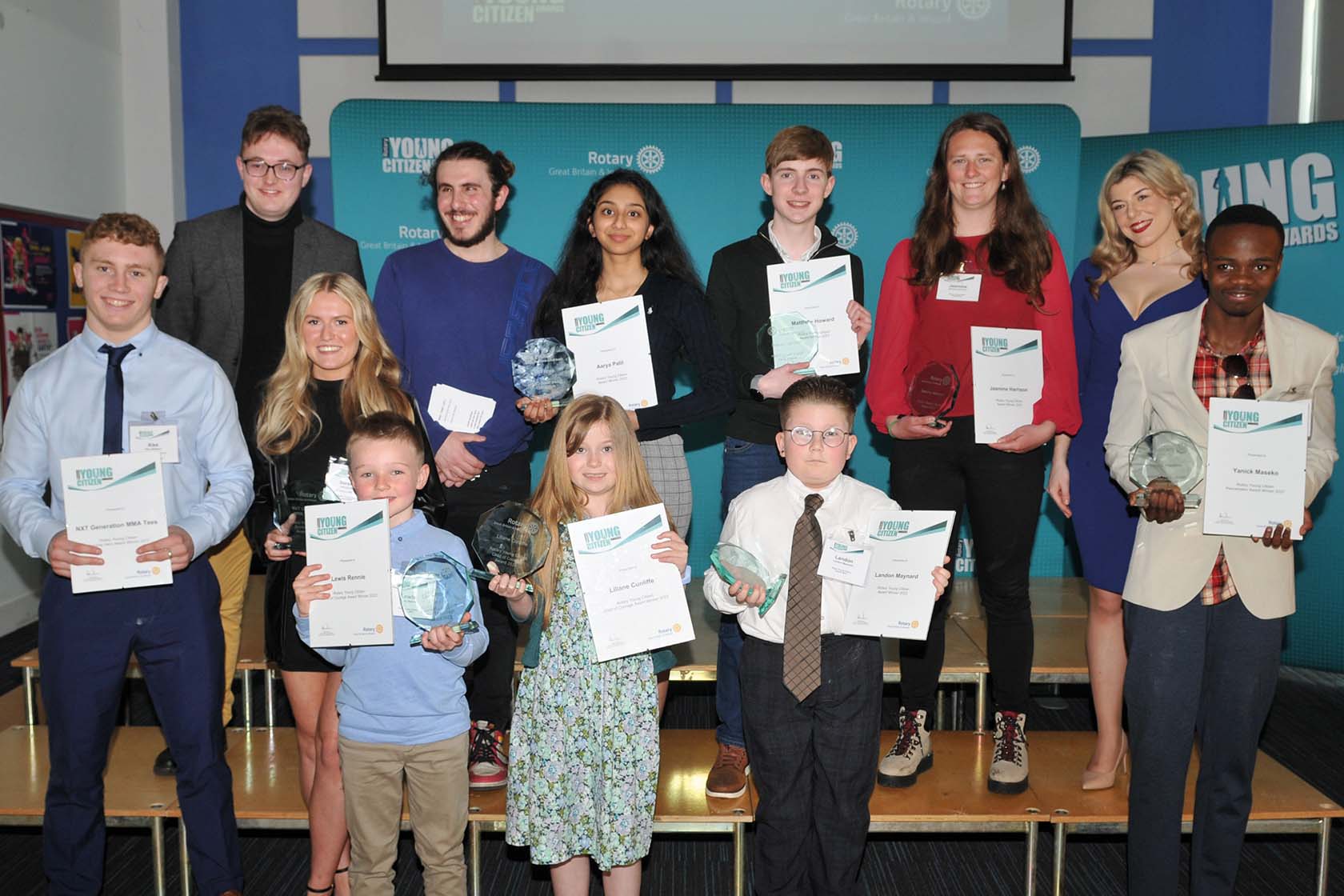 Rotary Young Citizen Award winners 2023
